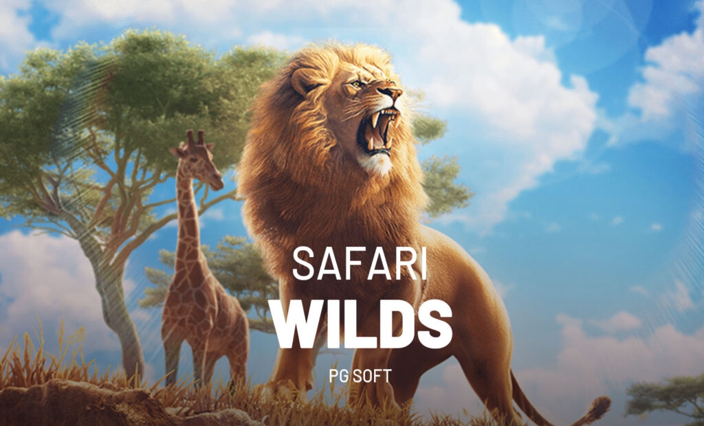 Safari Wilds, PG Soft, tema de safári, gráficos vibrantes, giros gratuitos.